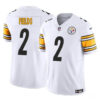 Men’s Pittsburgh Steelers #2 Justin Fields White 2024 F.U.S.E.Vapor Untouchable Limited Football Stitched Jersey