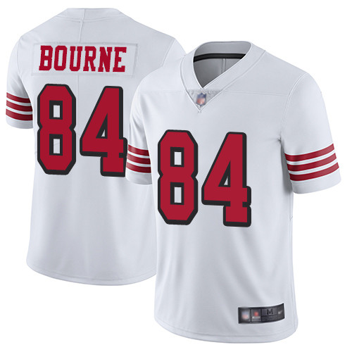 San Francisco 49ers Men’s #84 Kendrick Bourne White Limited Color Rush Vapor Untouchable Jersey