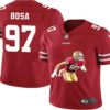 Men’s San Francisco 49ers #97 Nick Bosa Red Player Portrait Edition 2020 Vapor Untouchable Stitched NFL Nike Limited Jersey