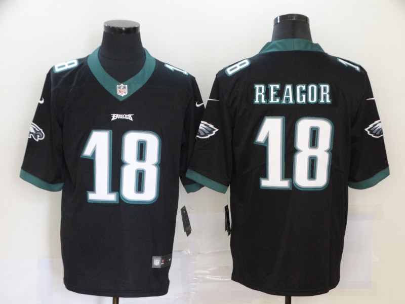 Men’s Philadelphia Eagles #18 Jalen Reagor Black 2020 Vapor Untouchable Stitched NFL Nike Limited Jersey