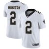 Men’s New Orleans Saints #2 Jameis Winston White Jersey