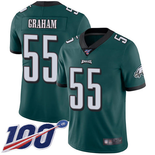 Nike Eagles #55 Brandon Graham Midnight Green Team Color Men’s Stitched NFL 100th Season Vapor Limited Jersey
