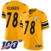 Nike Steelers #78 Alejandro Villanueva Gold Men’s Stitched NFL Limited Inverted Legend 100th Season Jersey