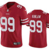Men’s San Francisco 49ers #99 Javon Kinlaw Red 2020 Vapor Untouchable Stitched NFL Nike Limited Jersey