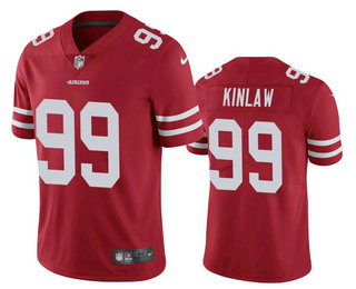 Men’s San Francisco 49ers #99 Javon Kinlaw Red 2020 Vapor Untouchable Stitched NFL Nike Limited Jersey