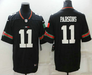 Men’s Dallas Cowboys #11 Micah Parsons Black Mexico 2021 Vapor Untouchable Stitched Nike Limited Jersey