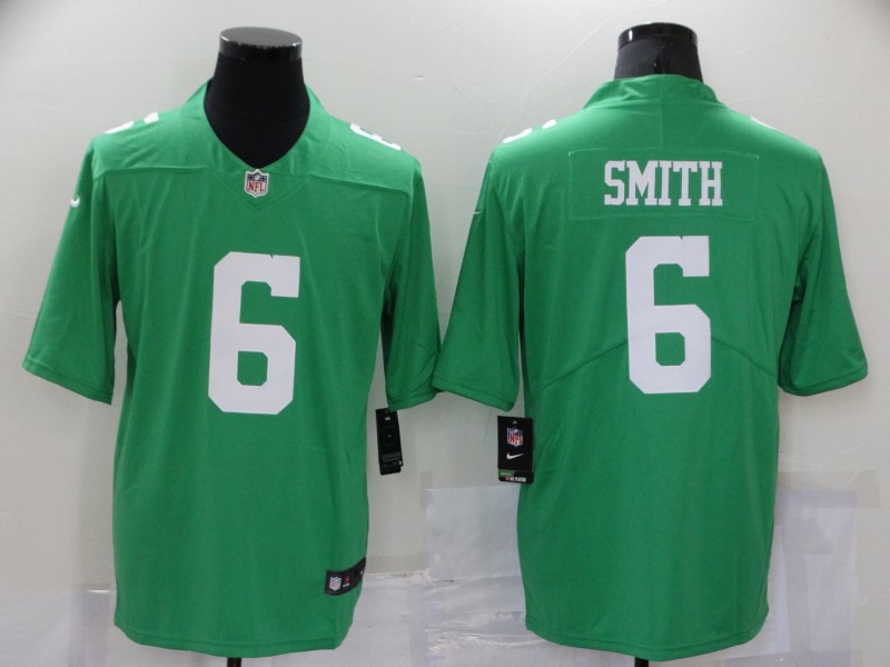 Men’s Philadelphia Eagles #6 DeVonta Smith Light Green 2021 Vapor Untouchable Stitched NFL Nike Limited Jersey