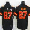 Men’s Kansas City Chiefs #87 Travis Kelce Black 2017 Vapor Untouchable Stitched NFL Nike Elite Jersey