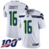 Nike Seahawks #16 Tyler Lockett White Men’s Stitched NFL 100th Season Vapor Limited Jersey