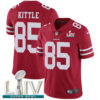 Nike 49ers #85 George Kittle Red Super Bowl LIV 2020 Team Color Men’s Stitched NFL Vapor Untouchable Limited Jersey