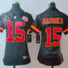 Women’s Kansas City Chiefs #15 Patrick Mahomes Black 2021 Super Bowl LV Vapor Untouchable Stitched Nike Limited NFL Jersey