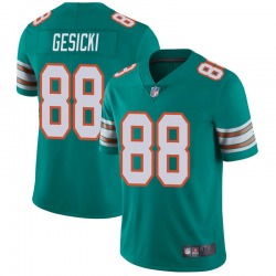 Men’s Miami Dolphins #88 Mike Gesicki Limited Aqua Alternate Vapor Untouchable Jersey