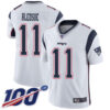 Nike Patriots #11 Drew Bledsoe White Men’s Stitched NFL 100th Season Vapor Limited Jersey