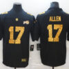 Men’s Buffalo Bills #17 Josh Allen 2020 Black Leopard Print Fashion Limited Football Stitched Jersey