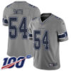 Nike Cowboys #54 Jaylon Smith Gray Men’s Stitched NFL Limited Inverted Legend 100th Season Jersey