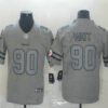 Men’s Pittsburgh Steelers #90 T. J. Watt 2019 Gray Gridiron Vapor Untouchable Stitched NFL Nike Limited Jersey