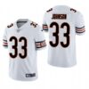 Men’s Chicago Bears #33 Jaylon Johnson White Vapor Limited Throwback 2020 NFL Draft Jersey