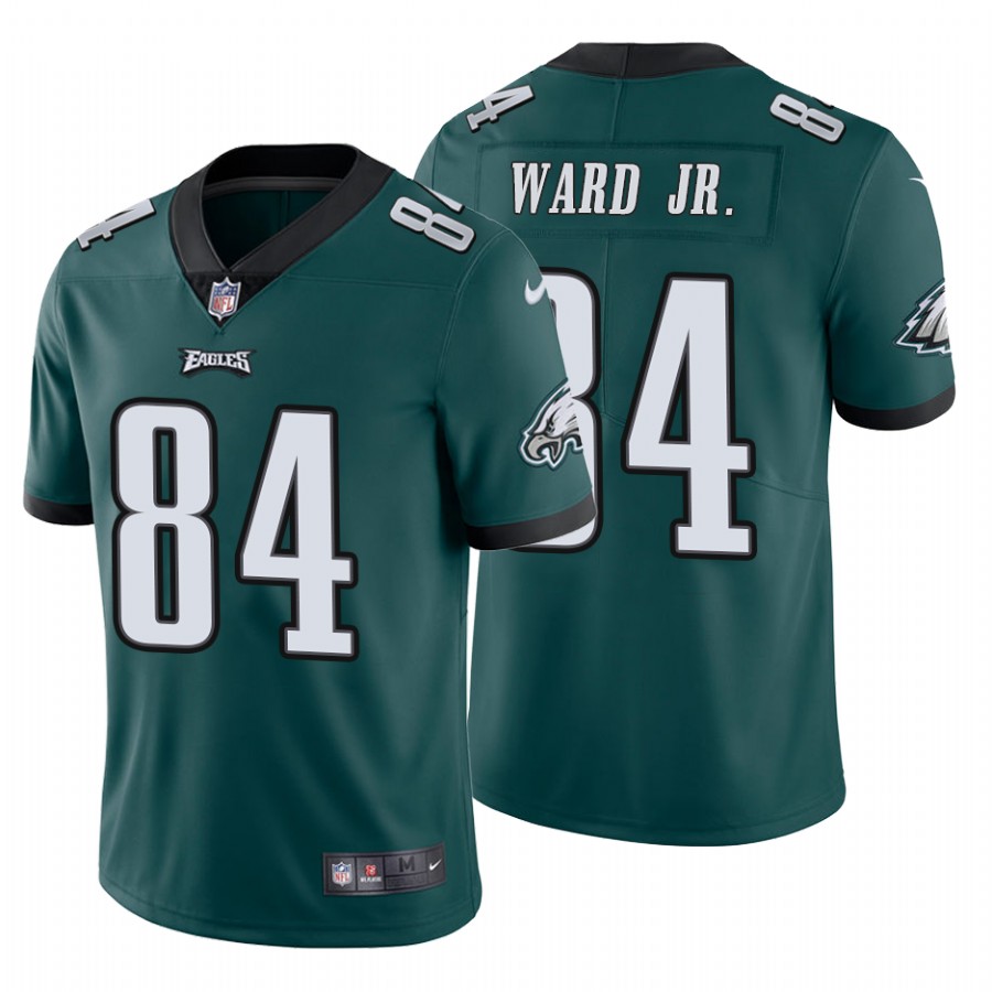 Men’s Philadelphia Eagles #84 Greg Ward Jr.Vapor Untouchable Limited Midnight Green Nike Jersey