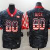 Men’s San Francisco 49ers #80 Jerry Rice USA Camo 2020 Salute To Service Stitched NFL Nike Limited Jersey