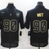 Men’s Pittsburgh Steelers #90 T. J. Watt Black 2020 Salute To Service Stitched NFL Nike Limited Jersey