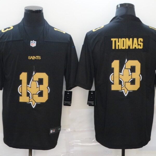 Men’s New Orleans Saints #13 Michael Thomas Black 2020 Shadow Logo Vapor Untouchable Stitched NFL Nike Limited Jersey