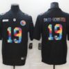 Men’s Pittsburgh Steelers #19 JuJu Smith-Schuster Multi-Color Black 2020 NFL Crucial Catch Vapor Untouchable Nike Limited Jersey