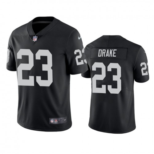 Men’s Las Vegas Raiders #23 Kenyan Drake Black Vapor Limited Nike Jersey
