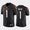 Men’s Cincinnati Bengals #1 Ja’Marr Chase Black 2021 Limited Football Jersey