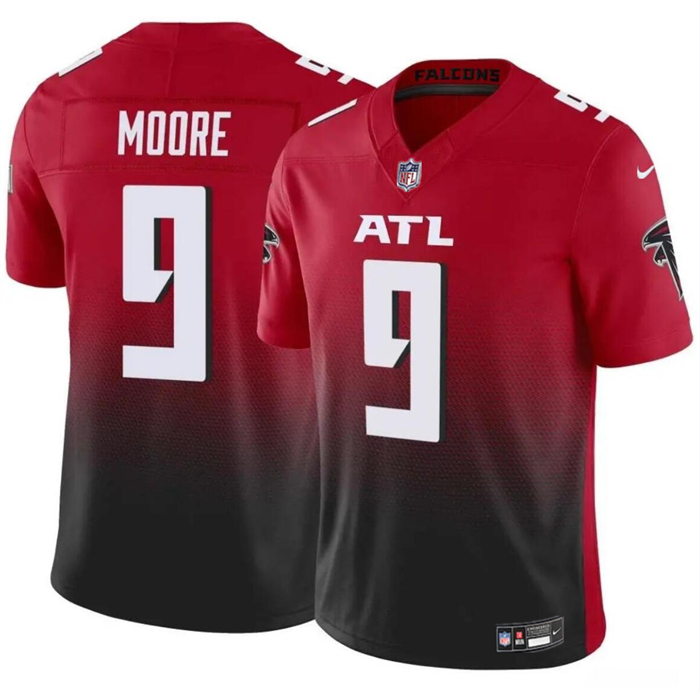 Men’s Atlanta Falcons #9 Rondale Moore Red Black 2023 F.U.S.E Vapor Untouchable Limited Football Stitched Jersey