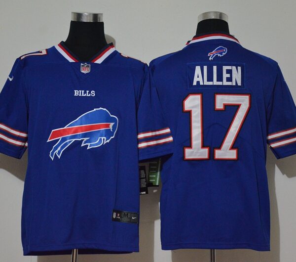Men’s Buffalo Bills #17 Josh Allen Royal Blue 2020 Big Logo Vapor Untouchable Stitched NFL Nike Fashion Limited Jersey
