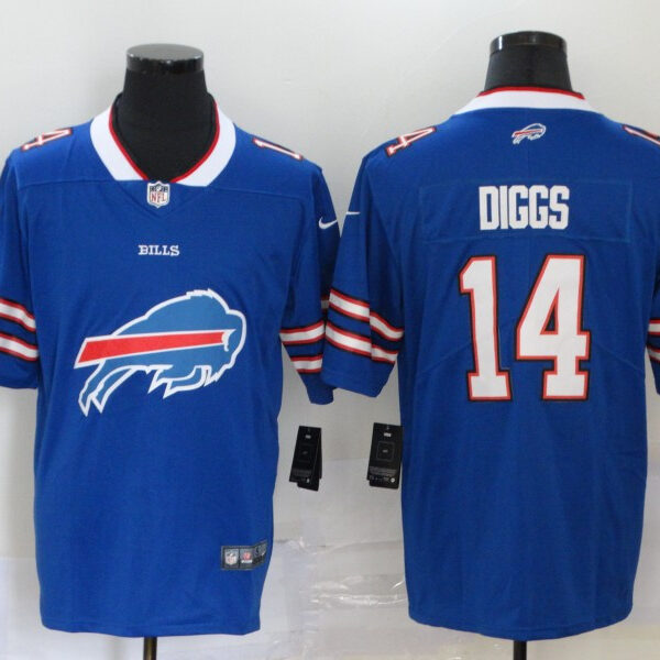 Men’s Buffalo Bills #14 Stefon Diggs Royal Blue 2020 Big Logo Vapor Untouchable Stitched NFL Nike Fashion Limited Jersey