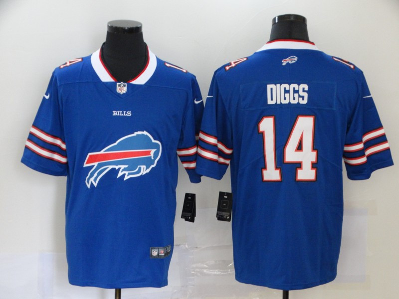Men’s Buffalo Bills #14 Stefon Diggs Royal Blue 2020 Big Logo Vapor Untouchable Stitched NFL Nike Fashion Limited Jersey