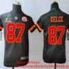 Youth Kansas City Chiefs #87 Travis Kelce Black 2021 Super Bowl LV Vapor Untouchable Stitched Nike Limited NFL Jersey