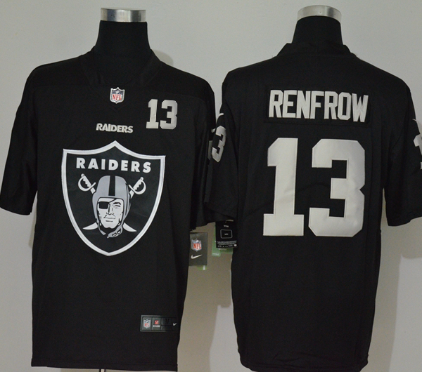 Men’s Las Vegas Raiders #13 Hunter Renfrow Black 2020 Big Logo Number Vapor Untouchable Stitched NFL Nike Fashion Limited Jersey