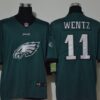 Men’s Philadelphia Eagles #11 Carson Wentz Midnight Green 2020 Big Logo Vapor Untouchable Stitched NFL Nike Fashion Limited Jersey