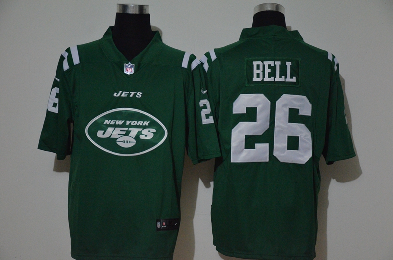 Men’s New York Jets #26 Le’Veon Bell Green 2020 Big Logo Vapor Untouchable Stitched NFL Nike Fashion Limited Jersey