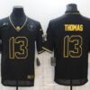 Men’s New Orleans Saints #13 Michael Thomas Black Gold 2020 Salute To Service Stitched NFL Nike Limited Jersey