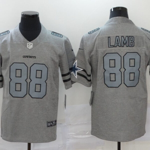 Men’s Dallas Cowboys #88 CeeDee Lamb 2020 Gray Gridiron Vapor Untouchable Stitched NFL Nike Limited Jersey