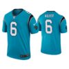Men’s Carolina Panthers #6 P.J. Walker Color Rush Legend Blue Nike Jersey