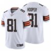 Men’s Cleveland Browns #81 Austin Hooper 2020 NFL Stitched Vapor Limited White Nike Jersey