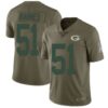 Men’s Green Bay Packers #51 Krys Barnes Limited Green 2017 Salute to Service Jersey