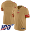 Nike 49ers Gold Men’s NFL Limited Inverted Legend 100th Season Blank Jersey