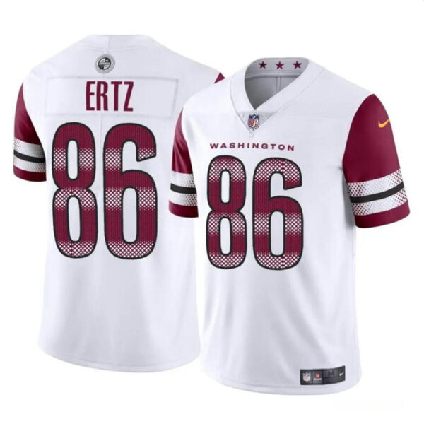 Men’s Washington Commanders #86 Zach Ertz White Vapor Limited Football Stitched Jersey
