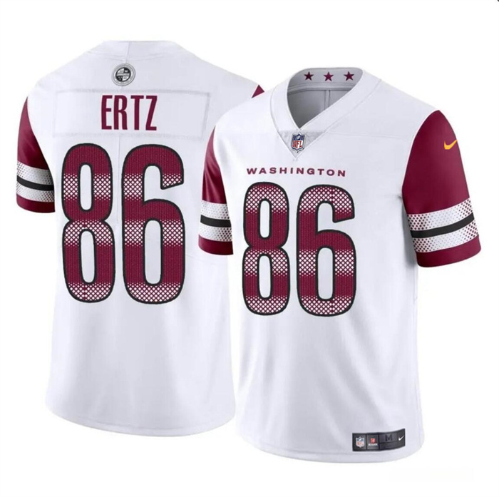 Men’s Washington Commanders #86 Zach Ertz White Vapor Limited Football Stitched Jersey