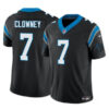 Men’s Carolina Panthers #7 Jadeveon Clowney Black 2024 F.U.S.E. Vapor Limited Football Stitched Jersey