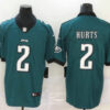 Men’s Philadelphia Eagles #2 Jalen Hurts Midnight Green 2020 Vapor Untouchable Stitched NFL Nike Limited Jersey