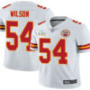Men’s Kansas City Chiefs #54 Damien Wilson White 2021 Super Bowl LV Limited Stitched NFL Jersey