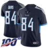 Nike Titans #84 Corey Davis Navy Blue Team Color Men’s Stitched NFL 100th Season Vapor Limited Jersey