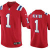 Men’s New England Patriots #1 Cam Newton Red 2020 NEW Vapor Untouchable Stitched NFL Nike Limited Jersey