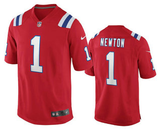 Men’s New England Patriots #1 Cam Newton Red 2020 NEW Vapor Untouchable Stitched NFL Nike Limited Jersey